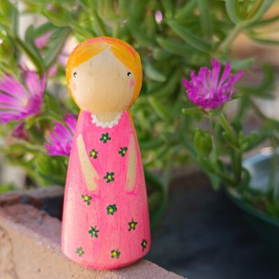 Peg dolls "Il giardino delle farfalle"